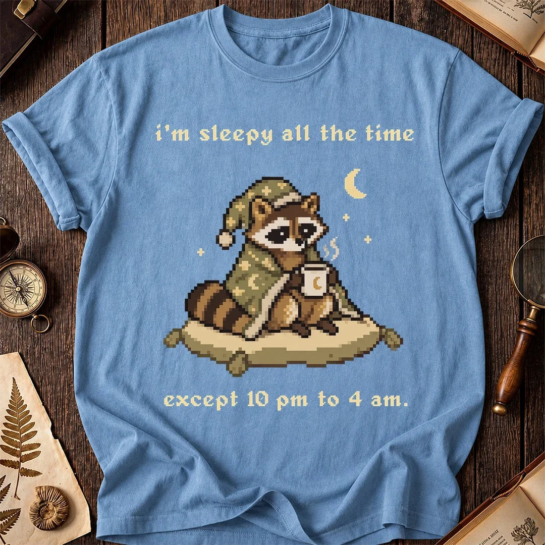 Night Owl Raccoon T-Shirt product image 4