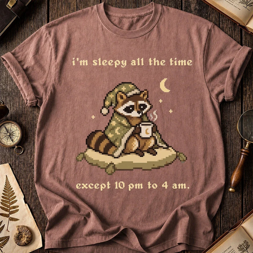 Night Owl Raccoon T-Shirt product image 8