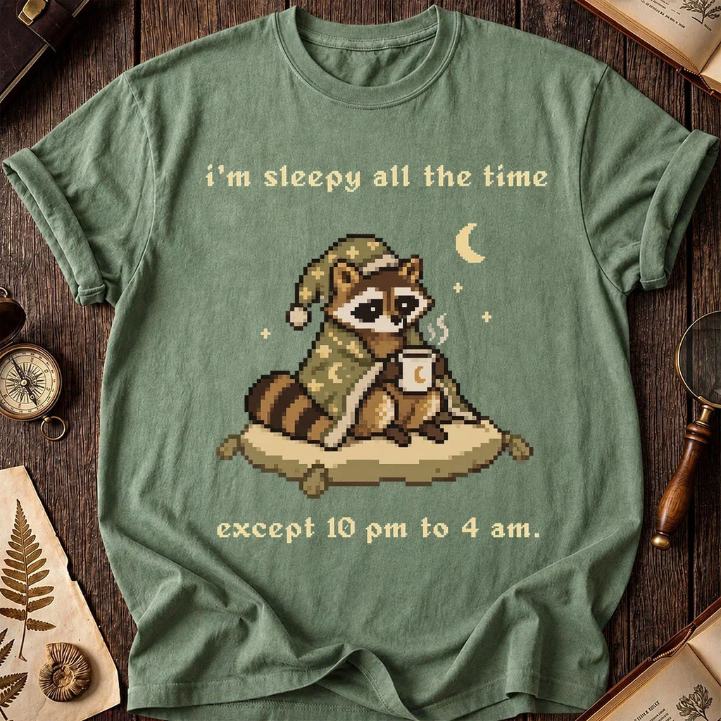 Night Owl Raccoon T-Shirt product image 1