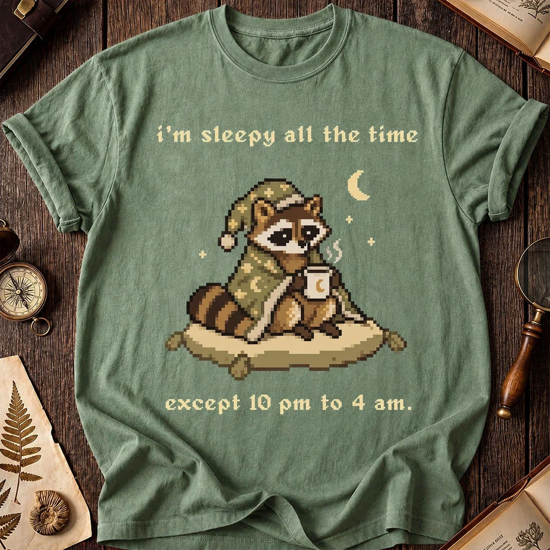 Night Owl Raccoon T-Shirt product image 1