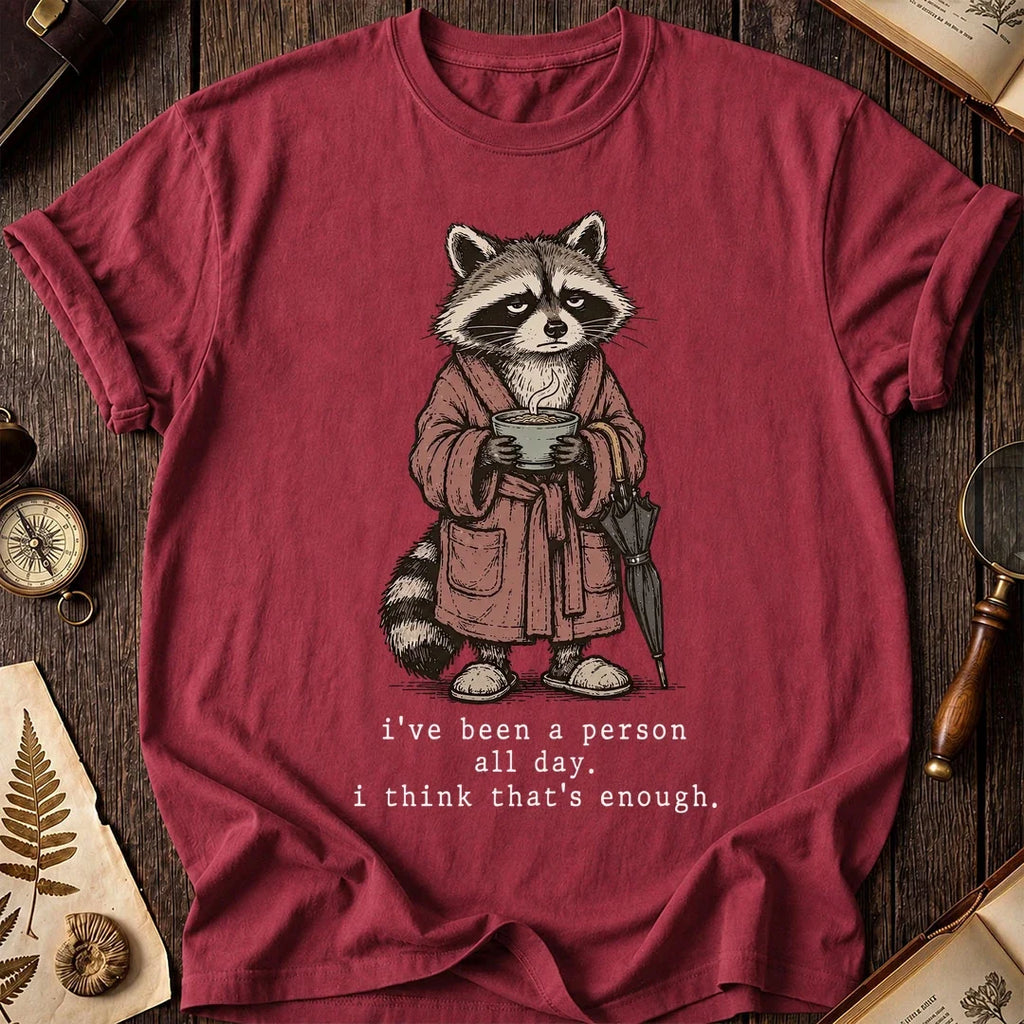 No More People Raccoon T-Shirt product image 5