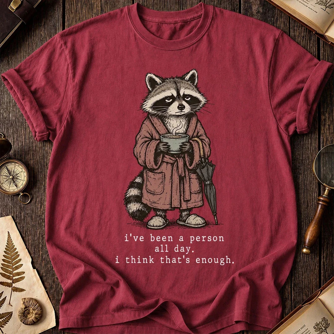 No More People Raccoon T-Shirt product image 5