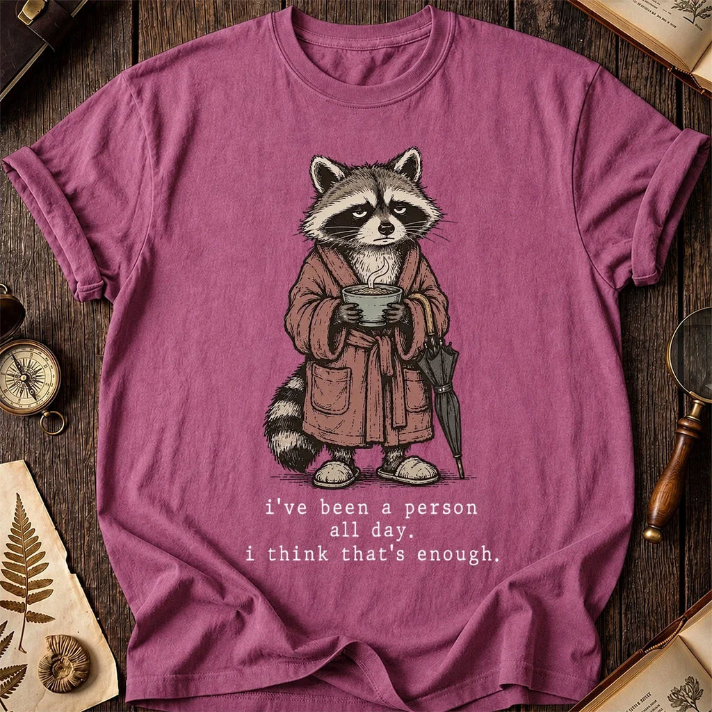 No More People Raccoon T-Shirt product image 3