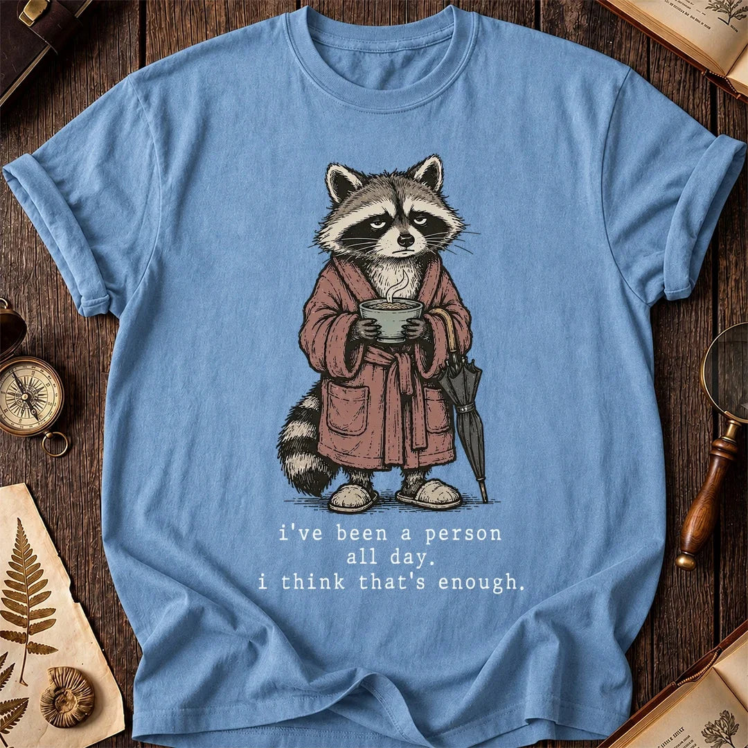 No More People Raccoon T-Shirt product image 4