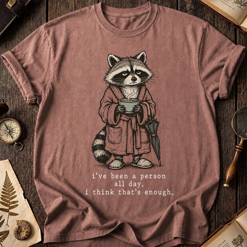 No More People Raccoon T-Shirt product image 8