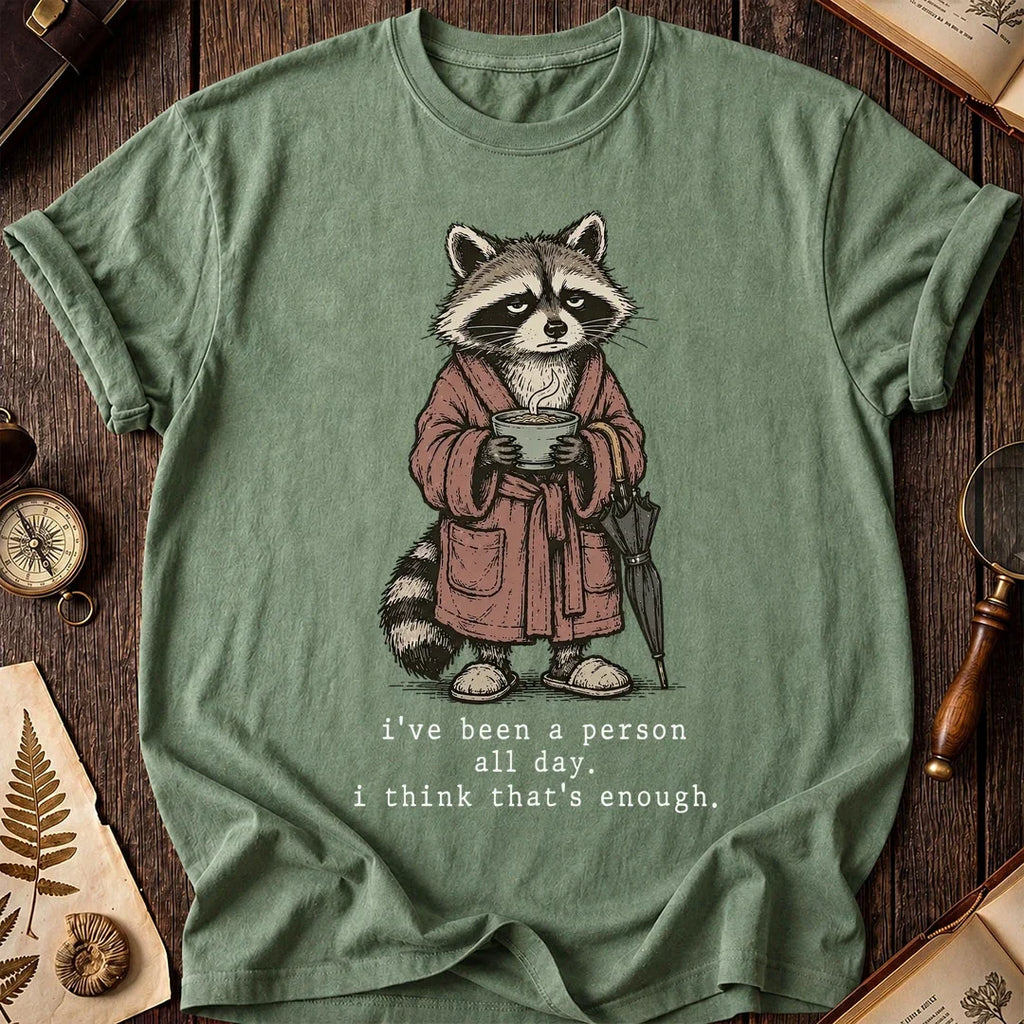 No More People Raccoon T-Shirt product image 1