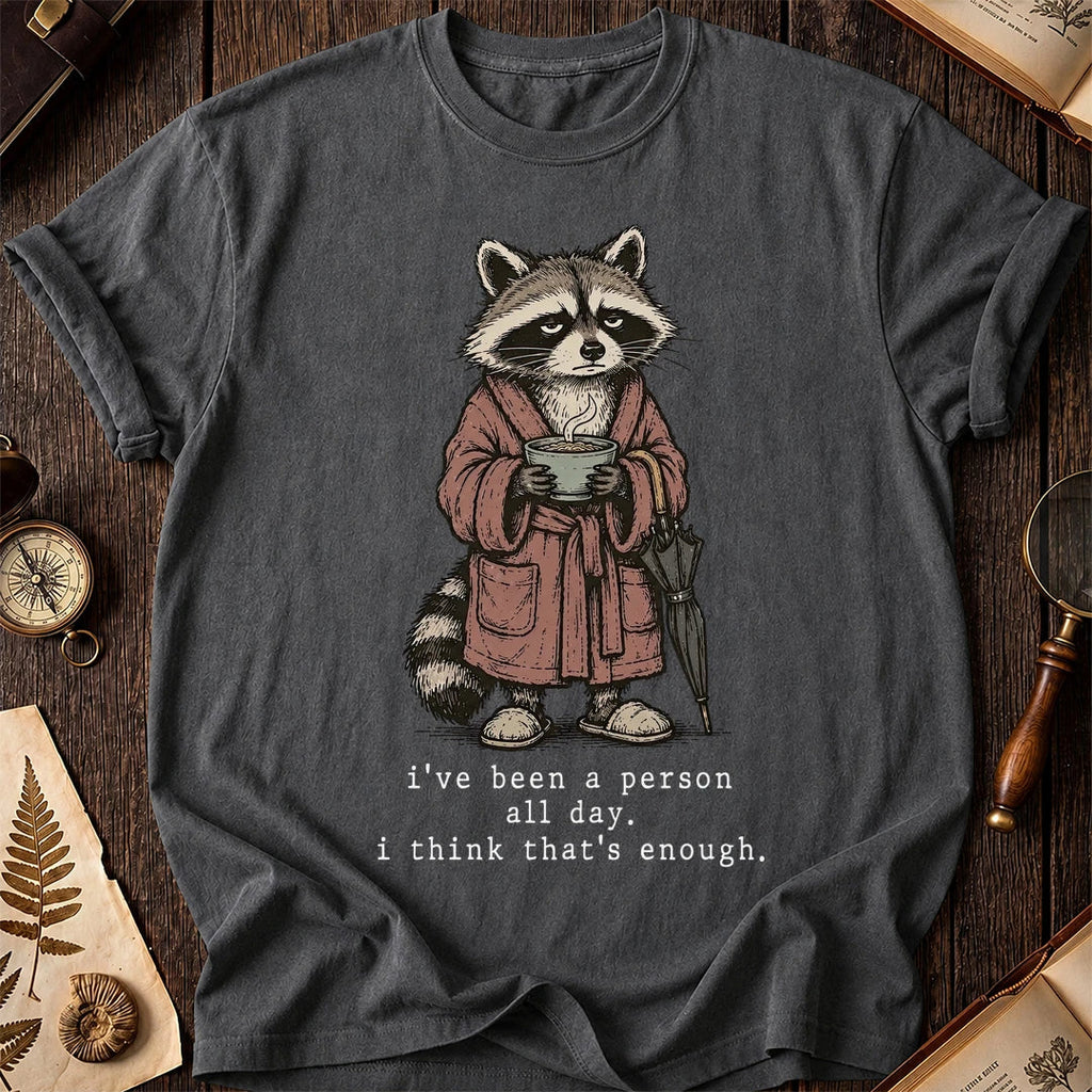 No More People Raccoon T-Shirt product image 6