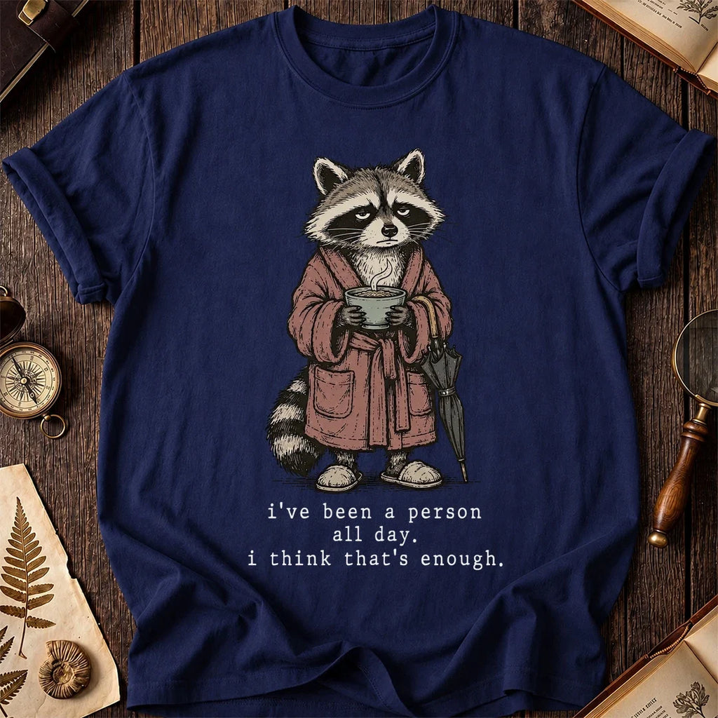 No More People Raccoon T-Shirt product image 7