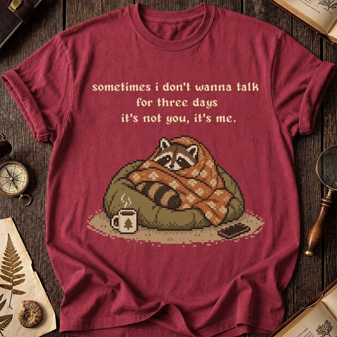 No Talking Raccoon T-Shirt product image 5
