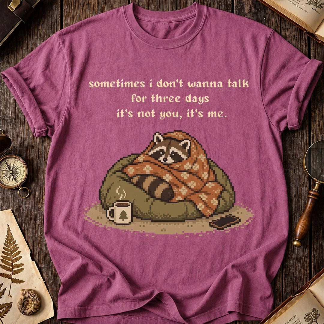 No Talking Raccoon T-Shirt product image 3