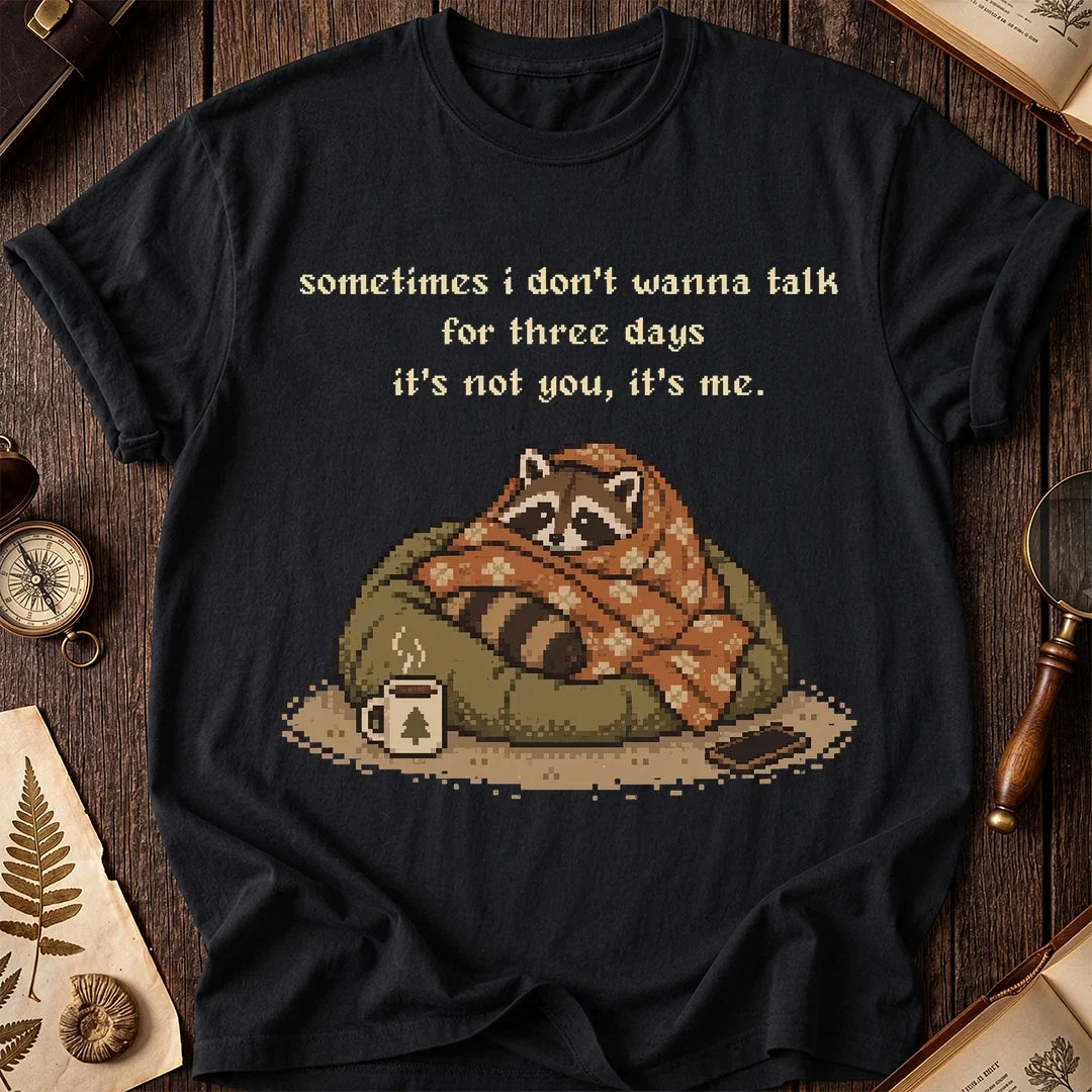 No Talking Raccoon T-Shirt product image 2