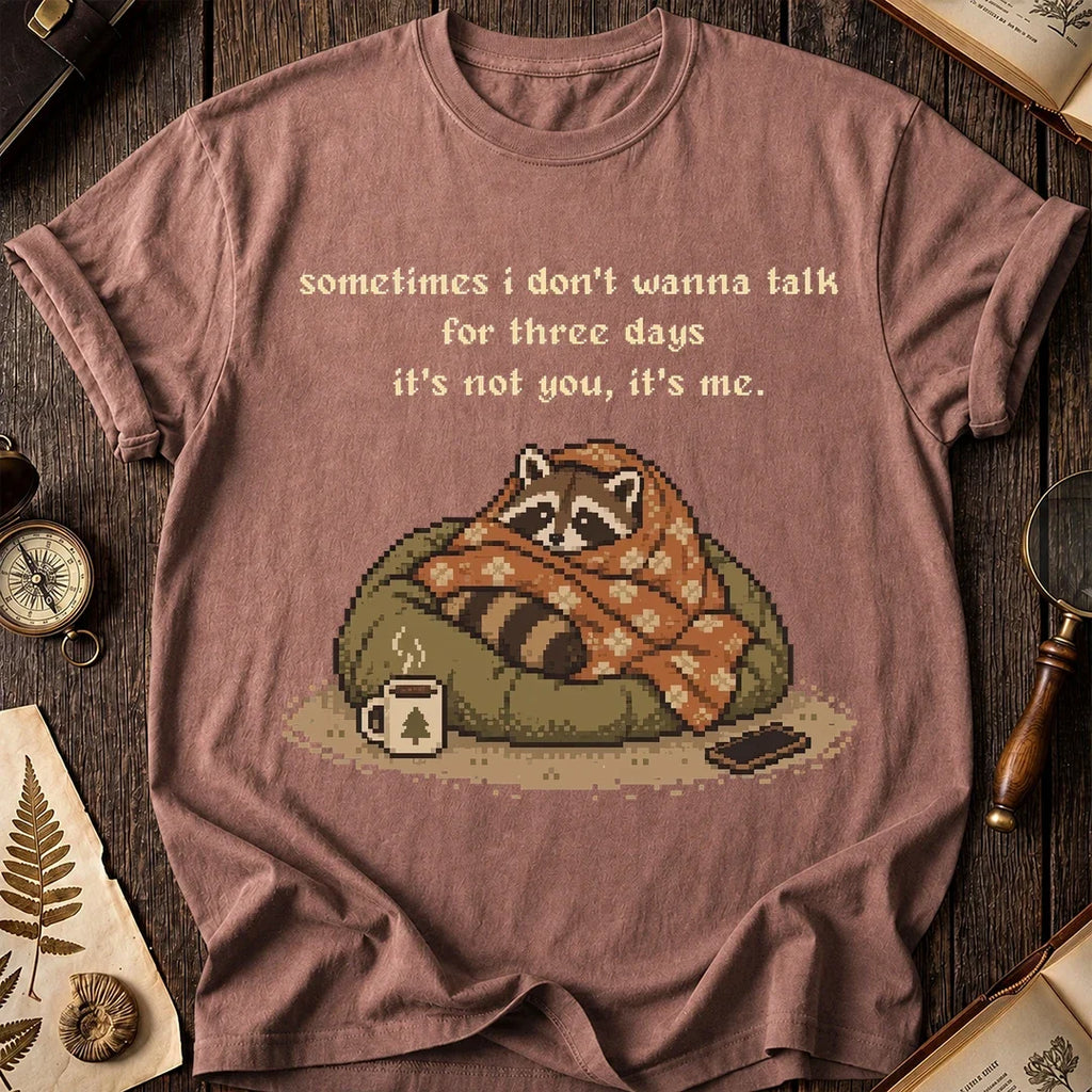 No Talking Raccoon T-Shirt product image 8