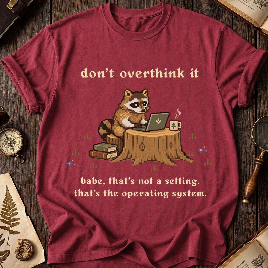 Overthink Raccoon T-Shirt product image 5