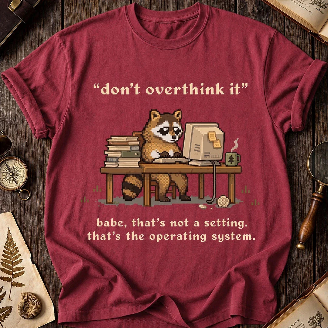 Overthinker Raccoon T-Shirt product image 5