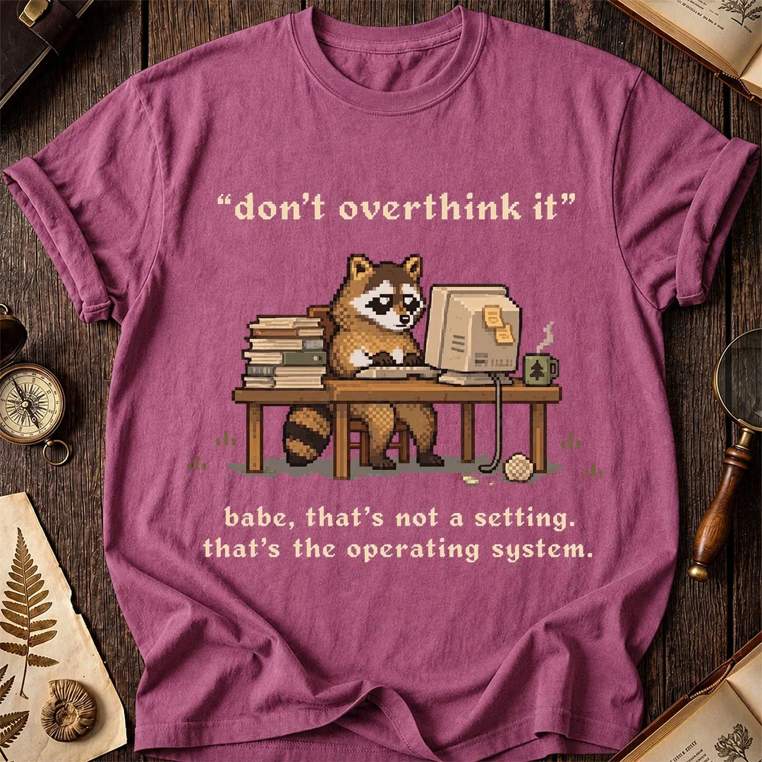 Overthinker Raccoon T-Shirt product image 3
