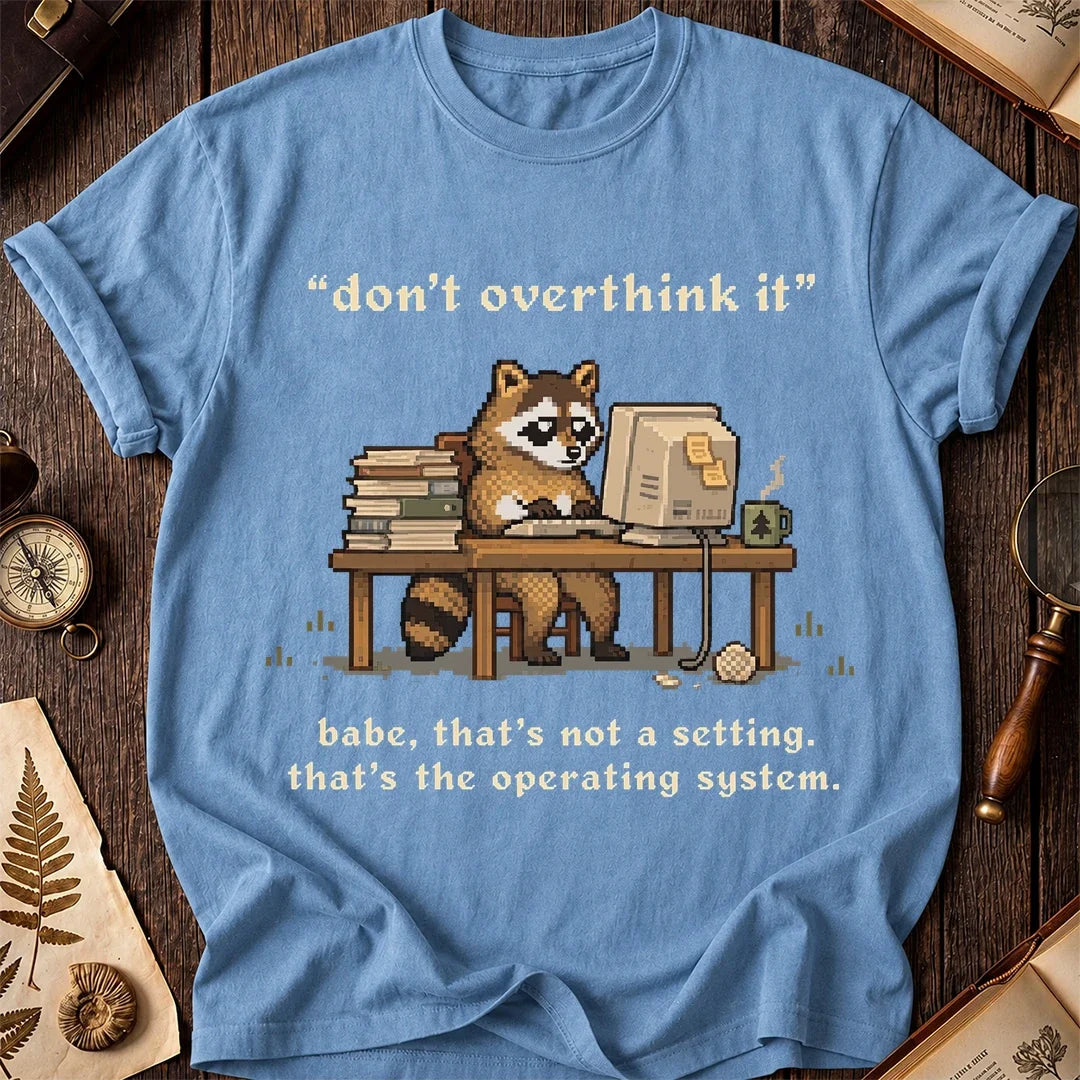 Overthinker Raccoon T-Shirt product image 4