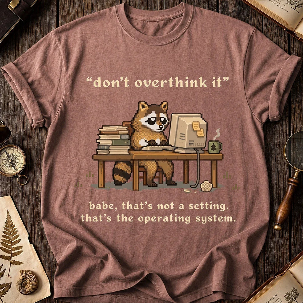 Overthinker Raccoon T-Shirt product image 8
