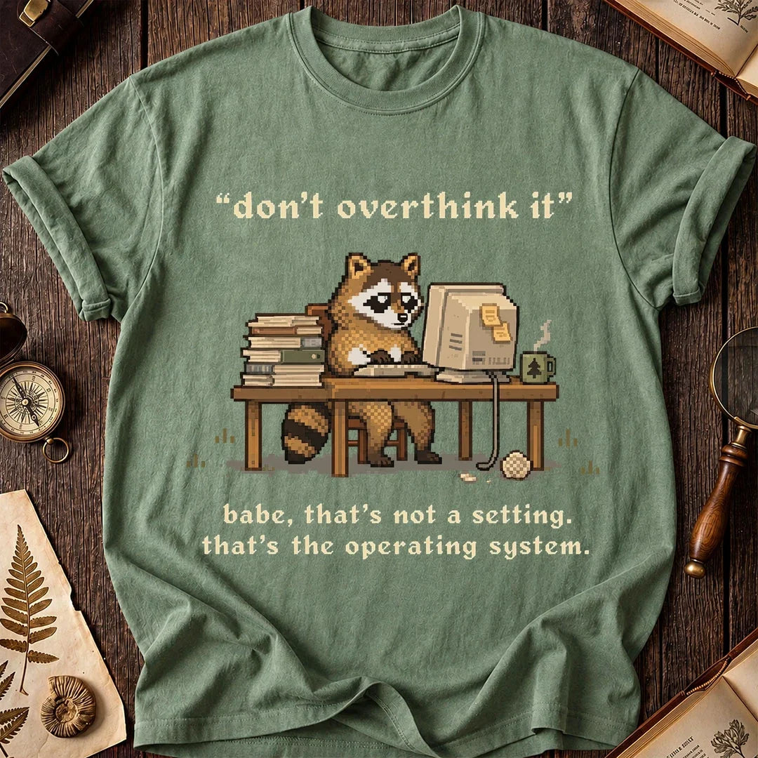 Overthinker Raccoon T-Shirt product image 1