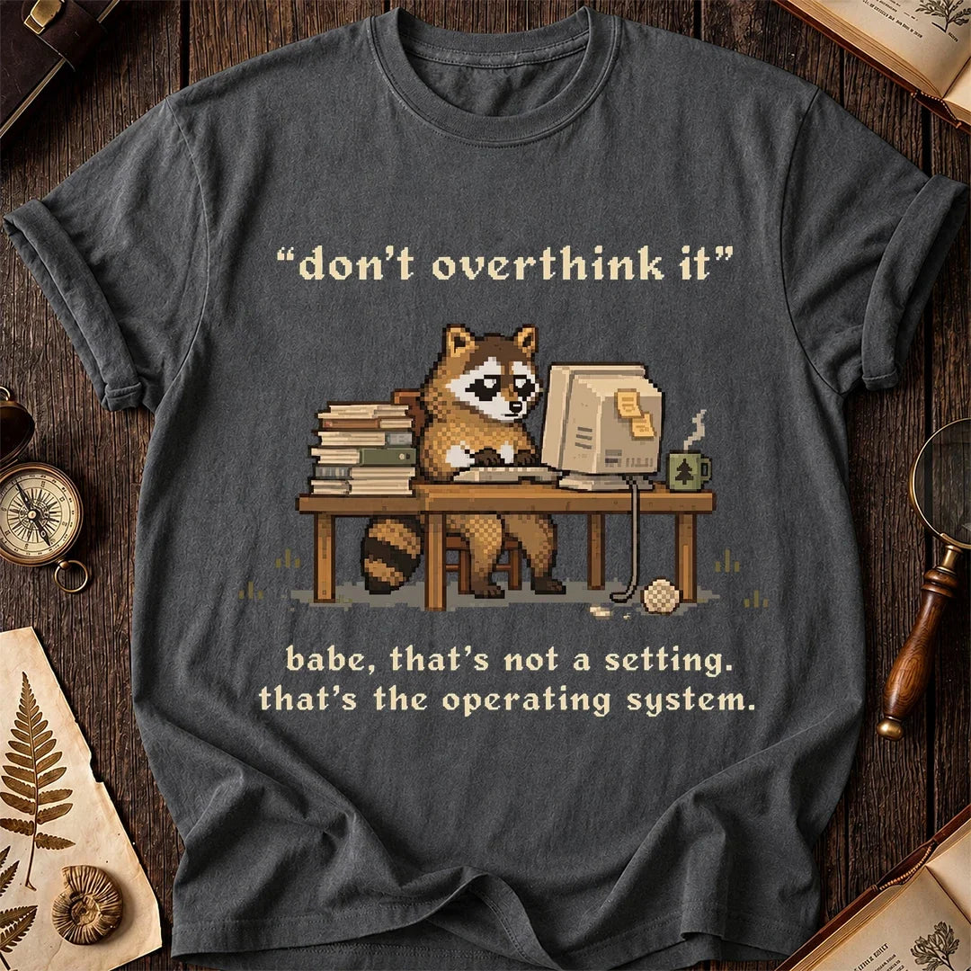 Overthinker Raccoon T-Shirt product image 6