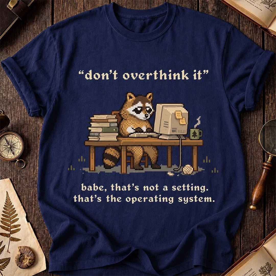 Overthinker Raccoon T-Shirt product image 7
