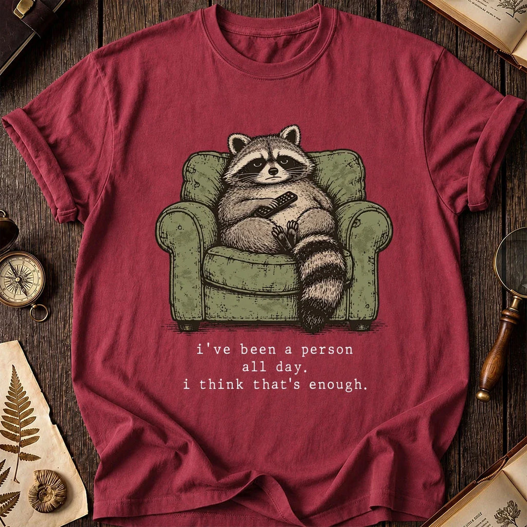 People Fatigue Raccoon T-Shirt product image 5