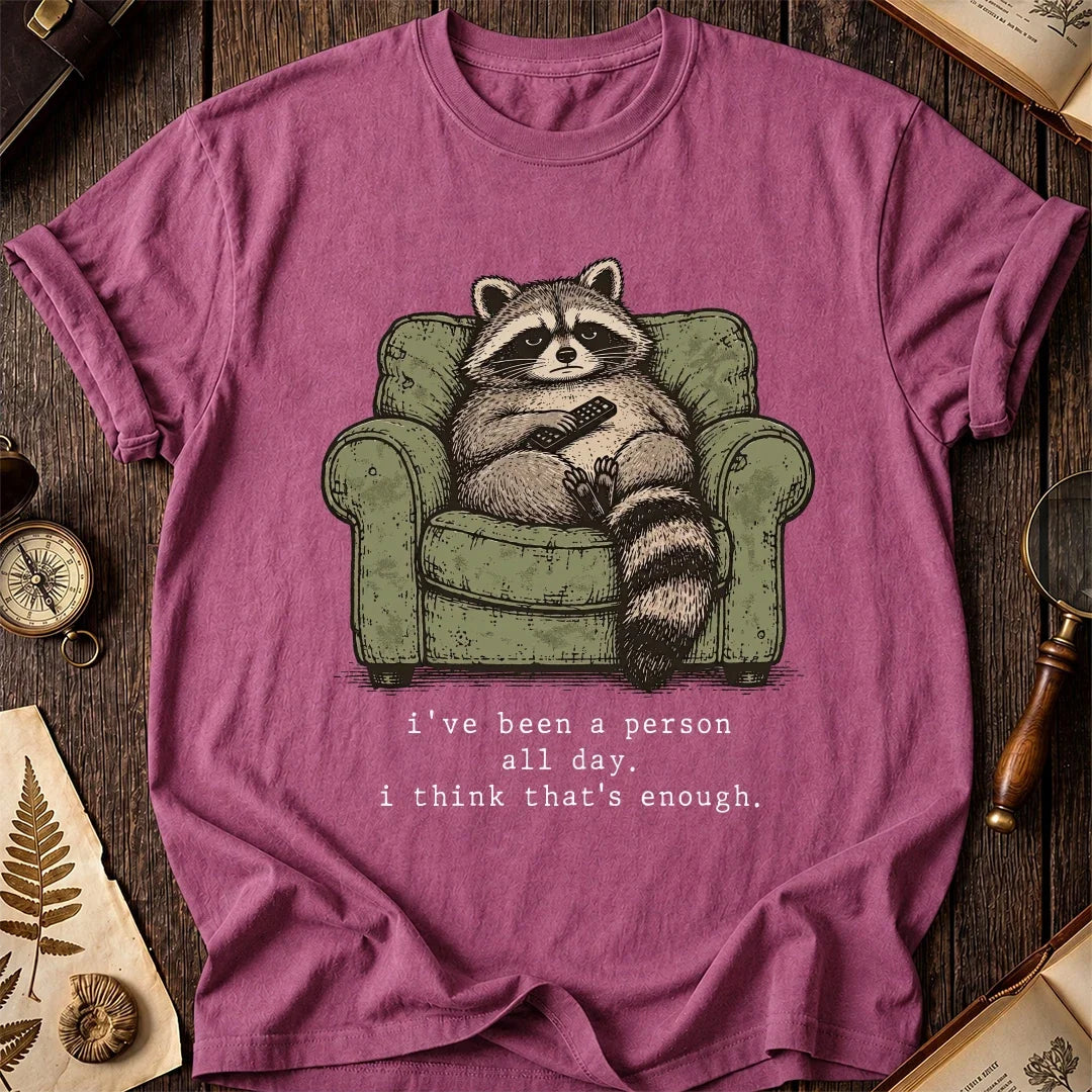 People Fatigue Raccoon T-Shirt product image 3