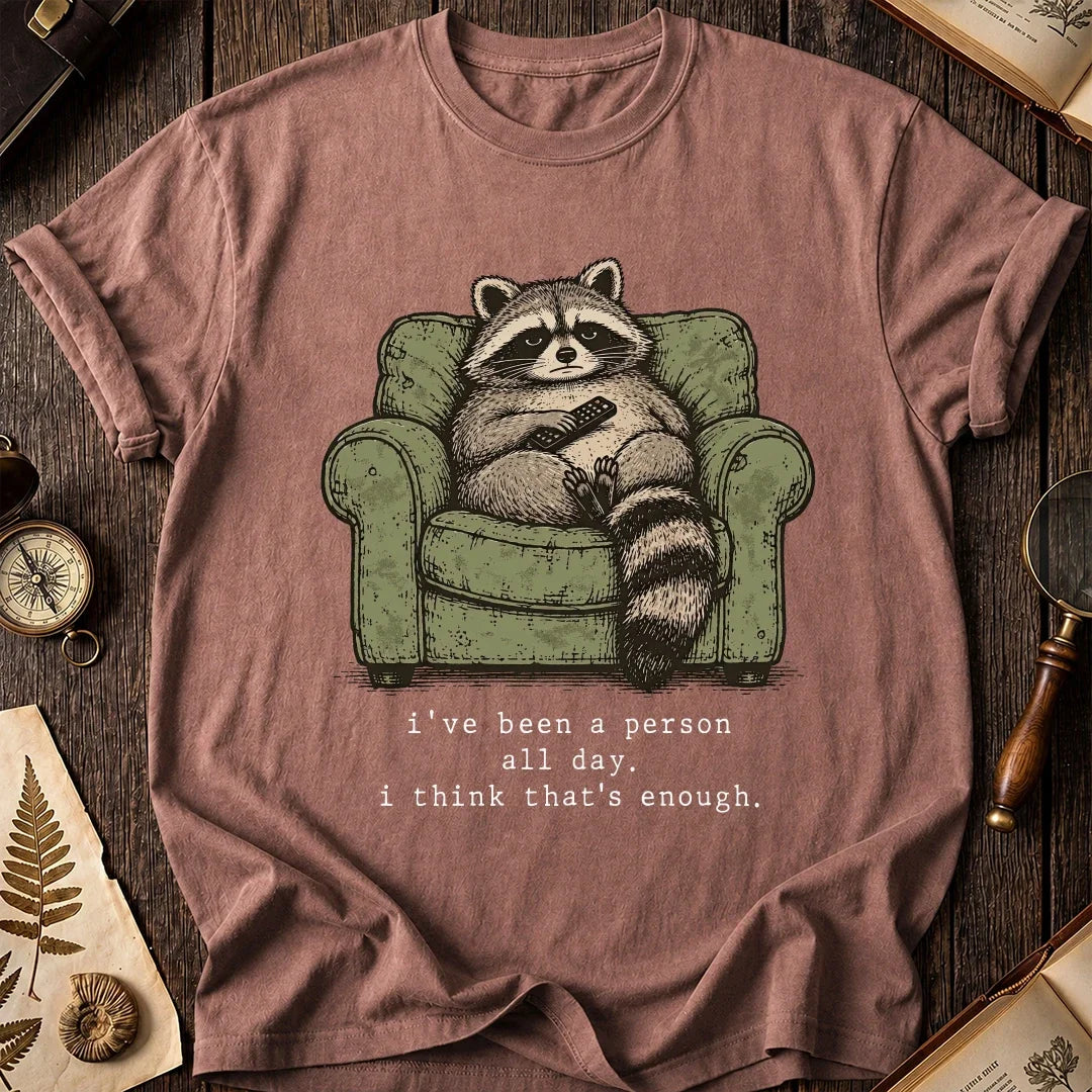 People Fatigue Raccoon T-Shirt product image 8