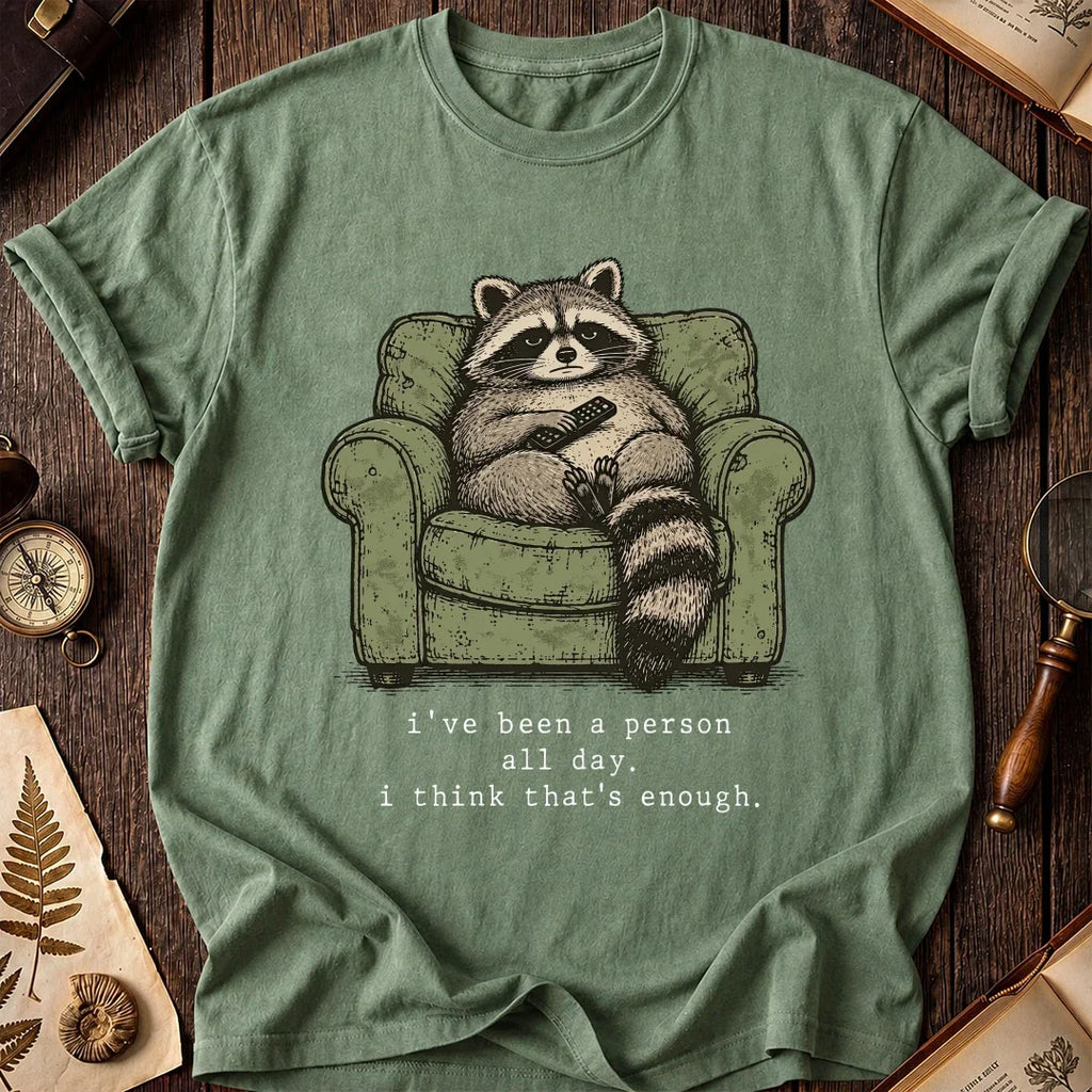 People Fatigue Raccoon T-Shirt product image 1