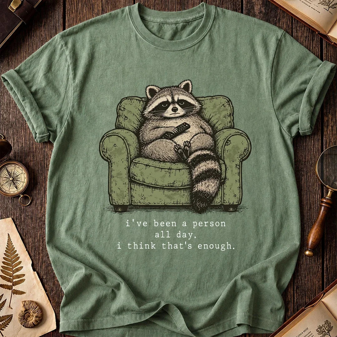 People Fatigue Raccoon T-Shirt product image 1
