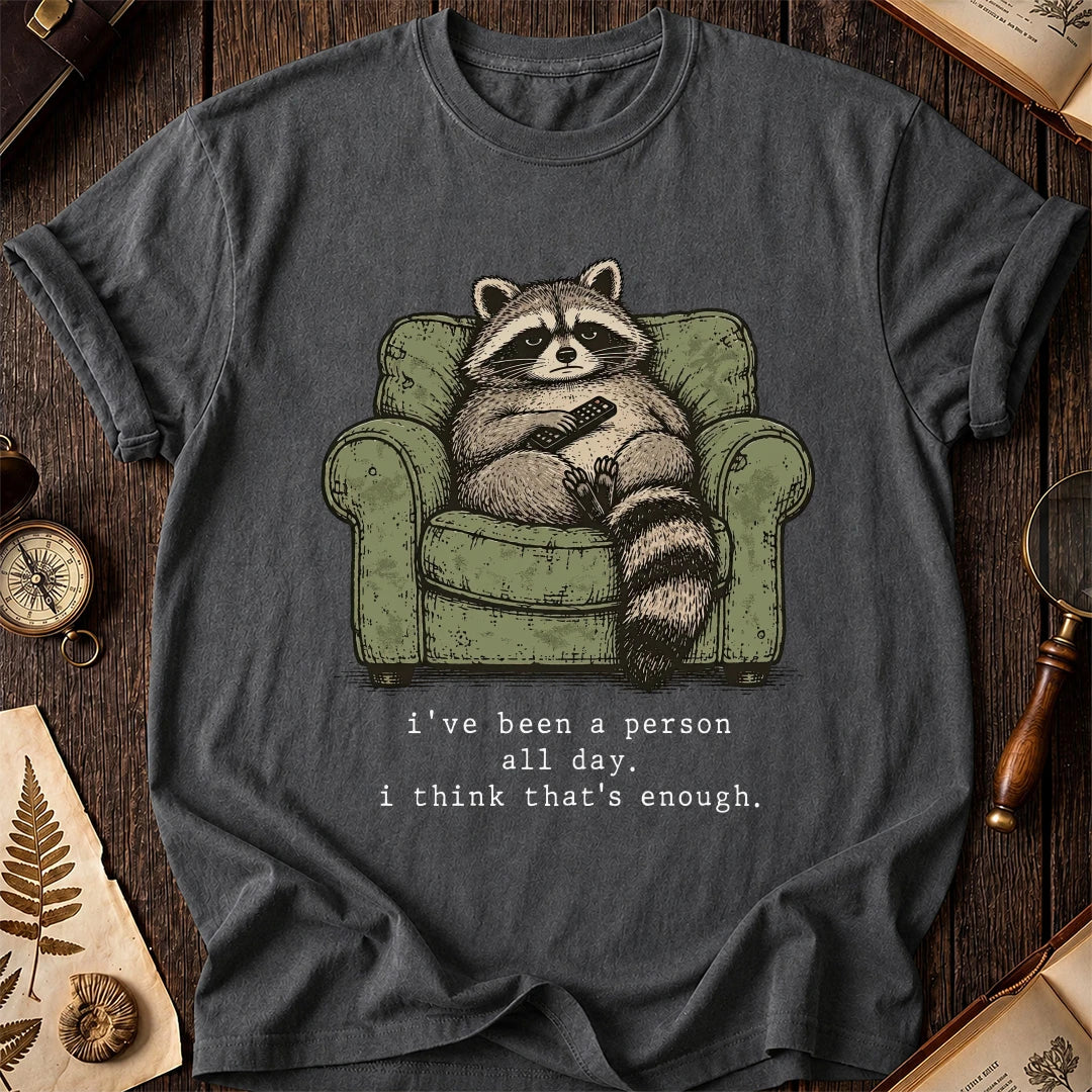 People Fatigue Raccoon T-Shirt product image 6