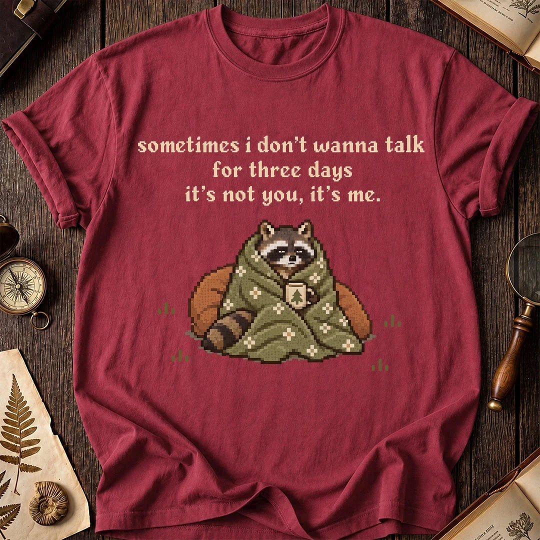 Quiet Time Raccoon T-Shirt product image 5