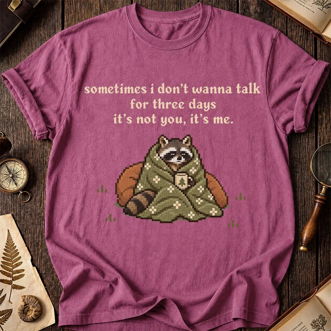 Quiet Time Raccoon T-Shirt product image 3