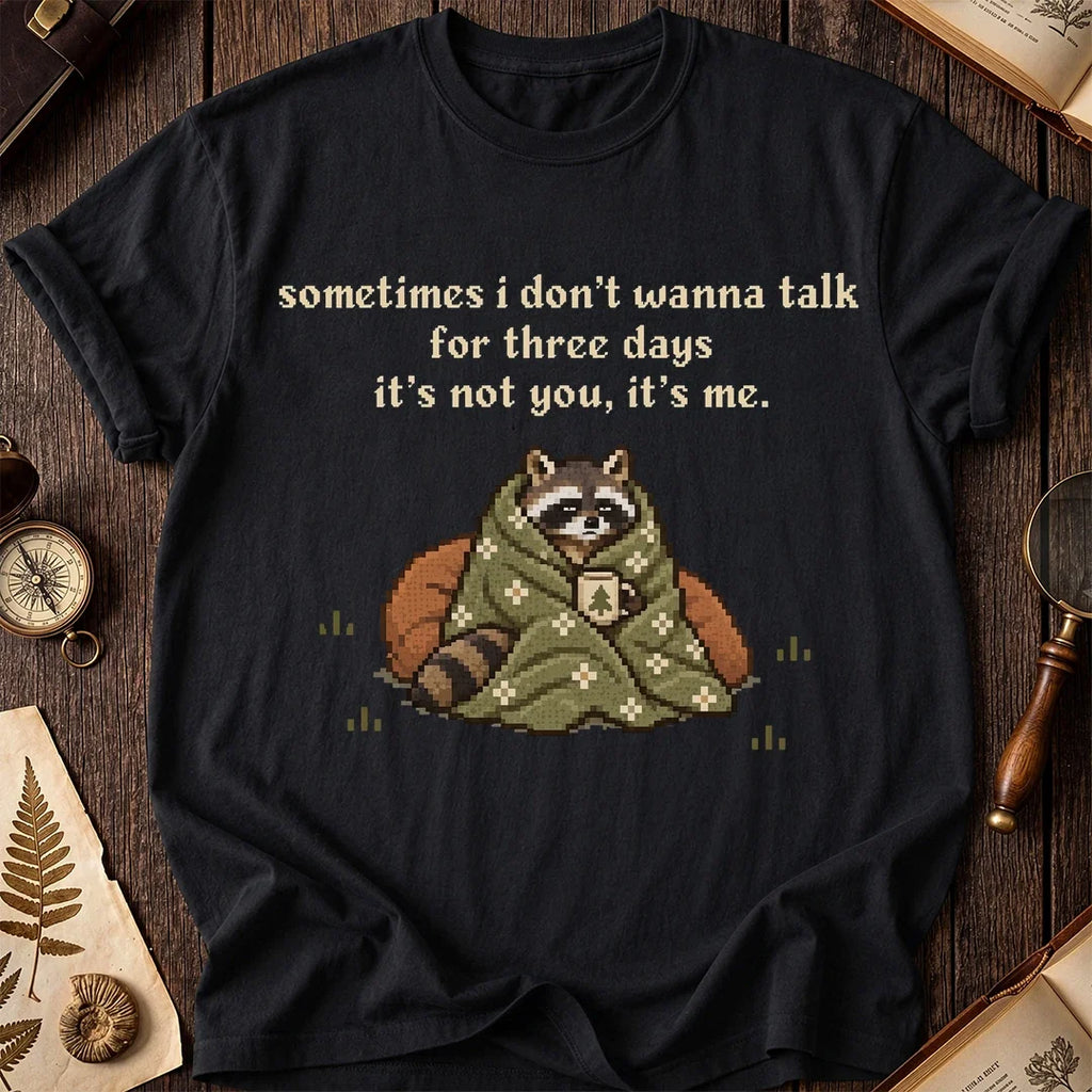 Quiet Time Raccoon T-Shirt product image 2