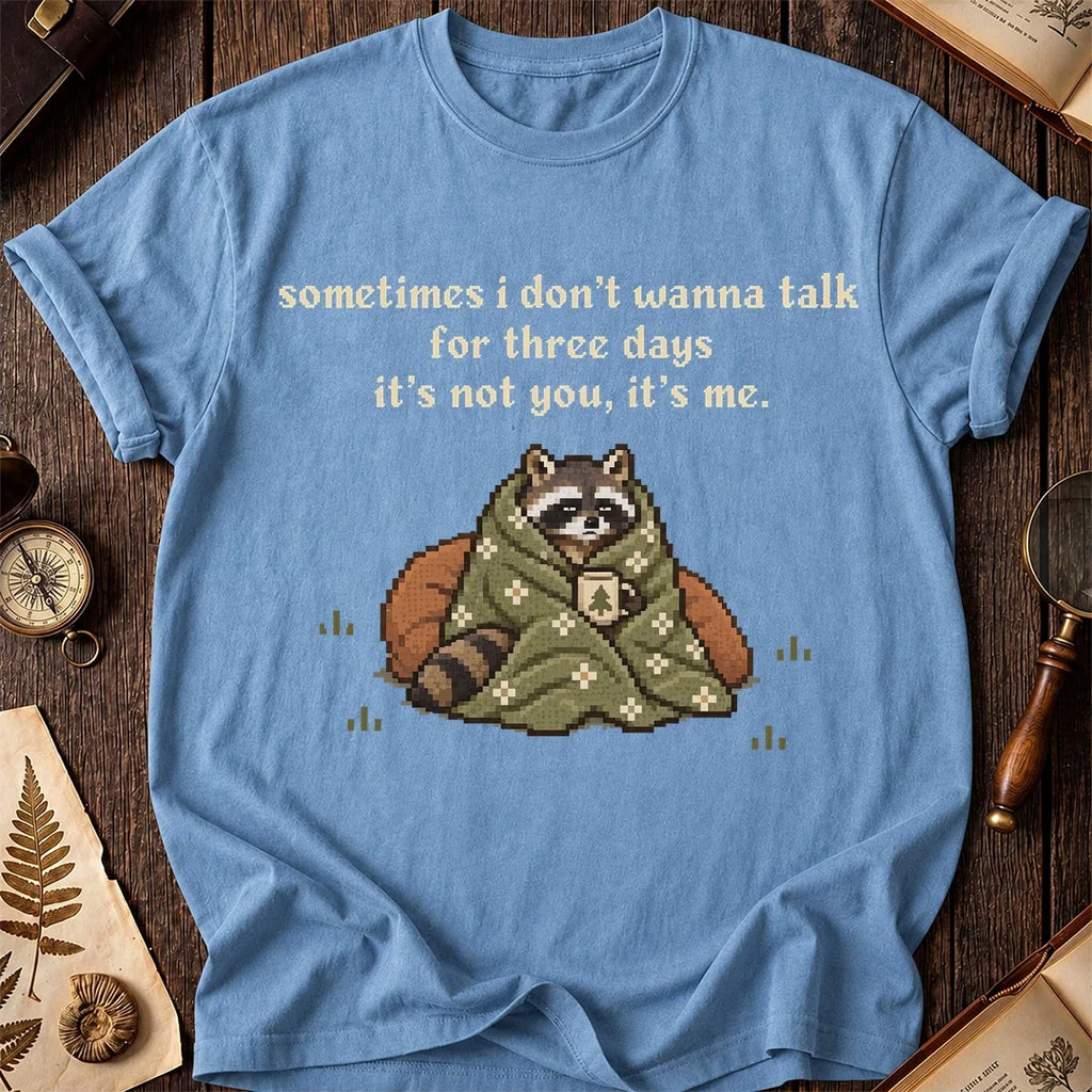 Quiet Time Raccoon T-Shirt product image 4