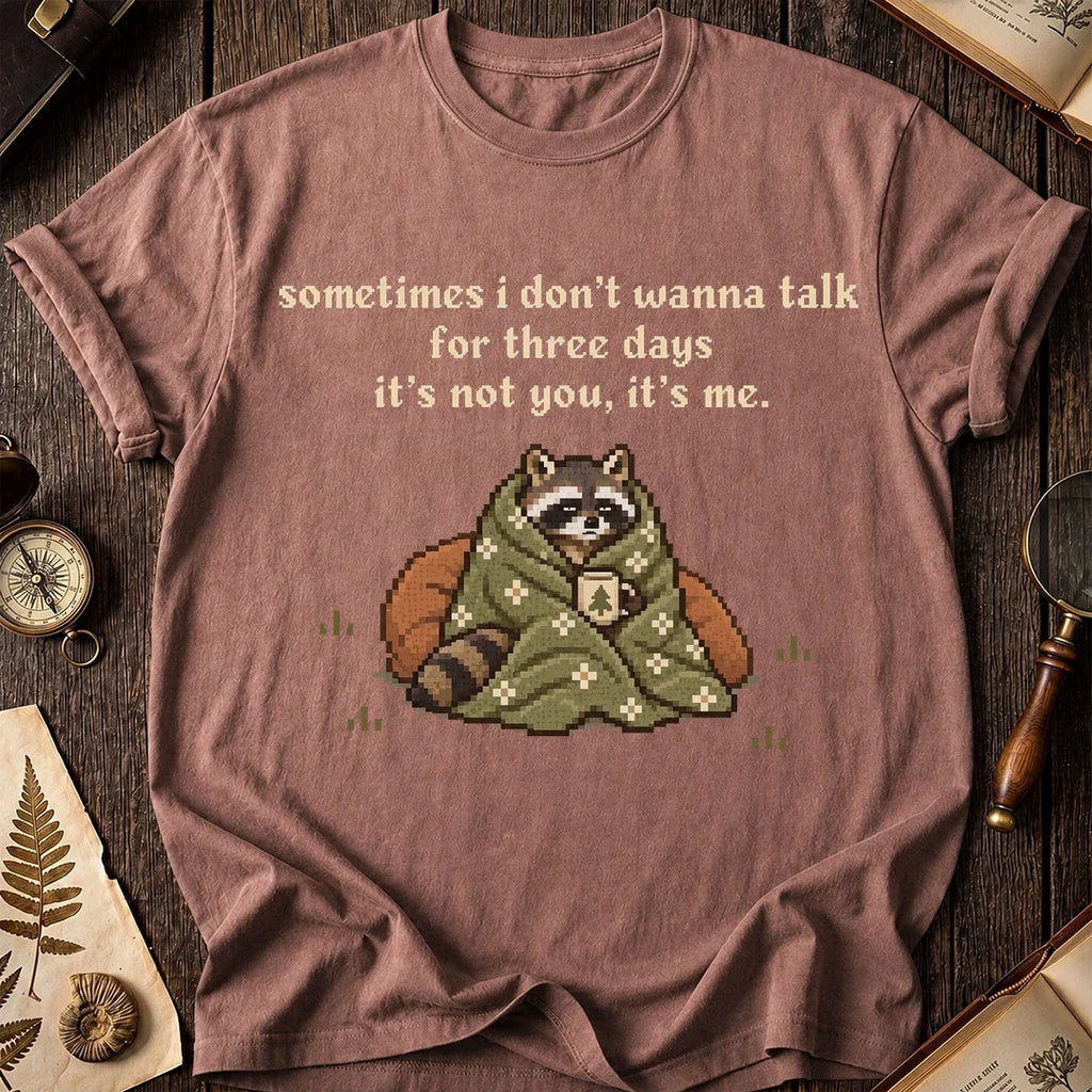 Quiet Time Raccoon T-Shirt product image 8