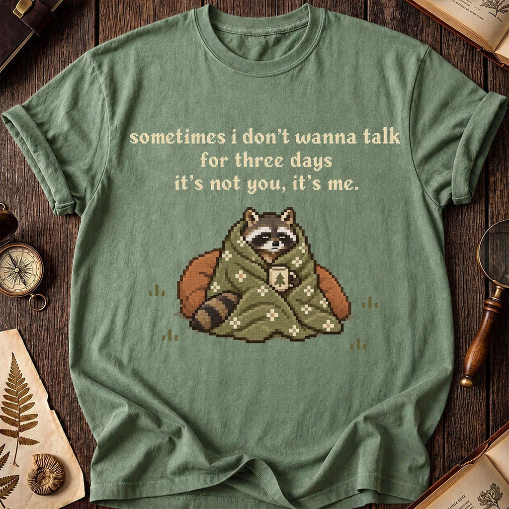 Quiet Time Raccoon T-Shirt product image 1