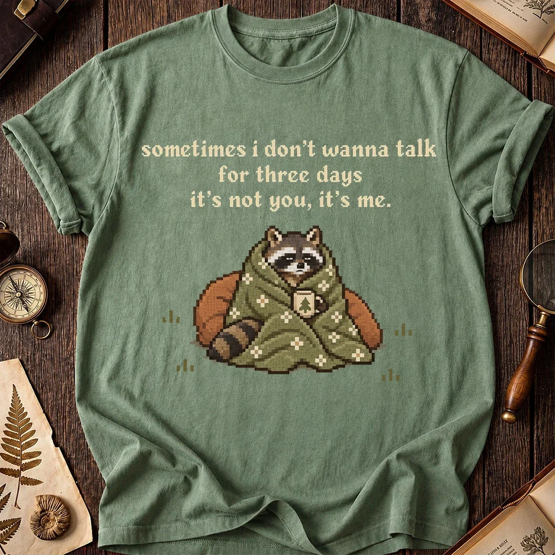 Quiet Time Raccoon T-Shirt product image 1