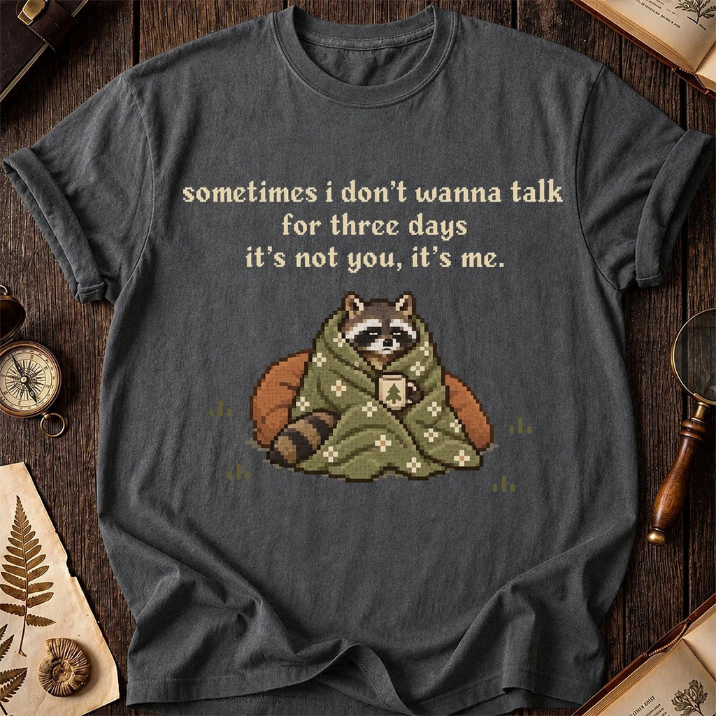 Quiet Time Raccoon T-Shirt product image 6