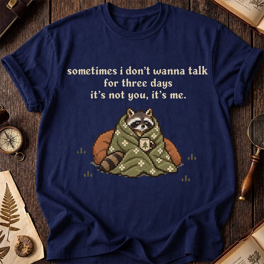 Quiet Time Raccoon T-Shirt product image 7
