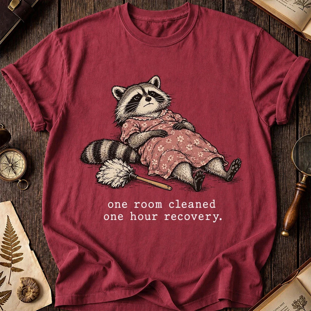 Room Clean Raccoon T-Shirt product image 5