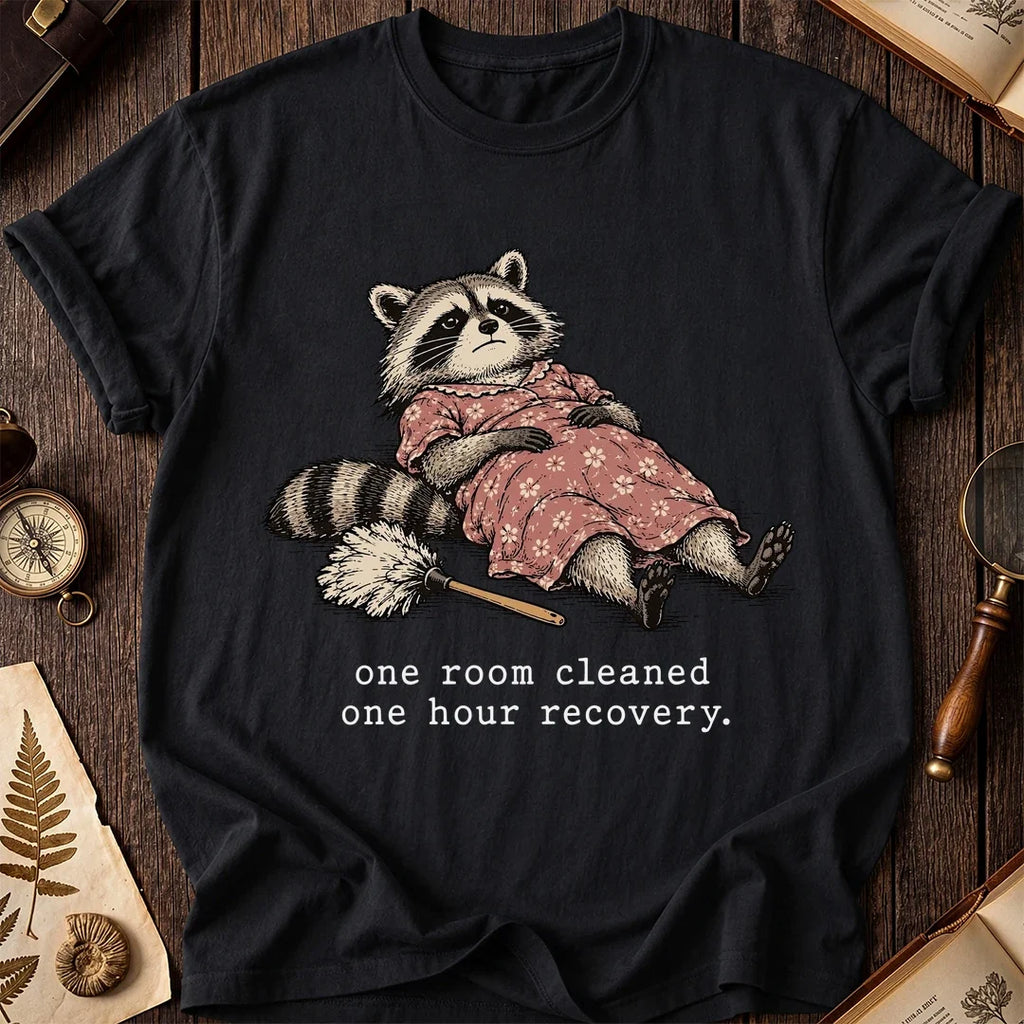 Room Clean Raccoon T-Shirt product image 2