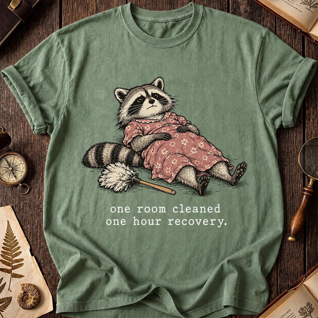 Room Clean Raccoon T-Shirt product image 1