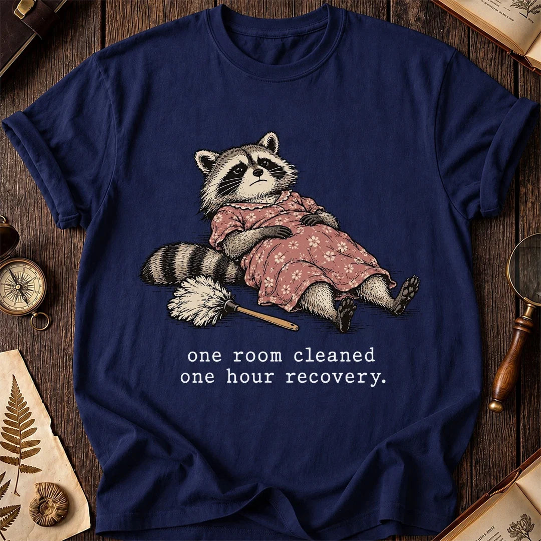 Room Clean Raccoon T-Shirt product image 7
