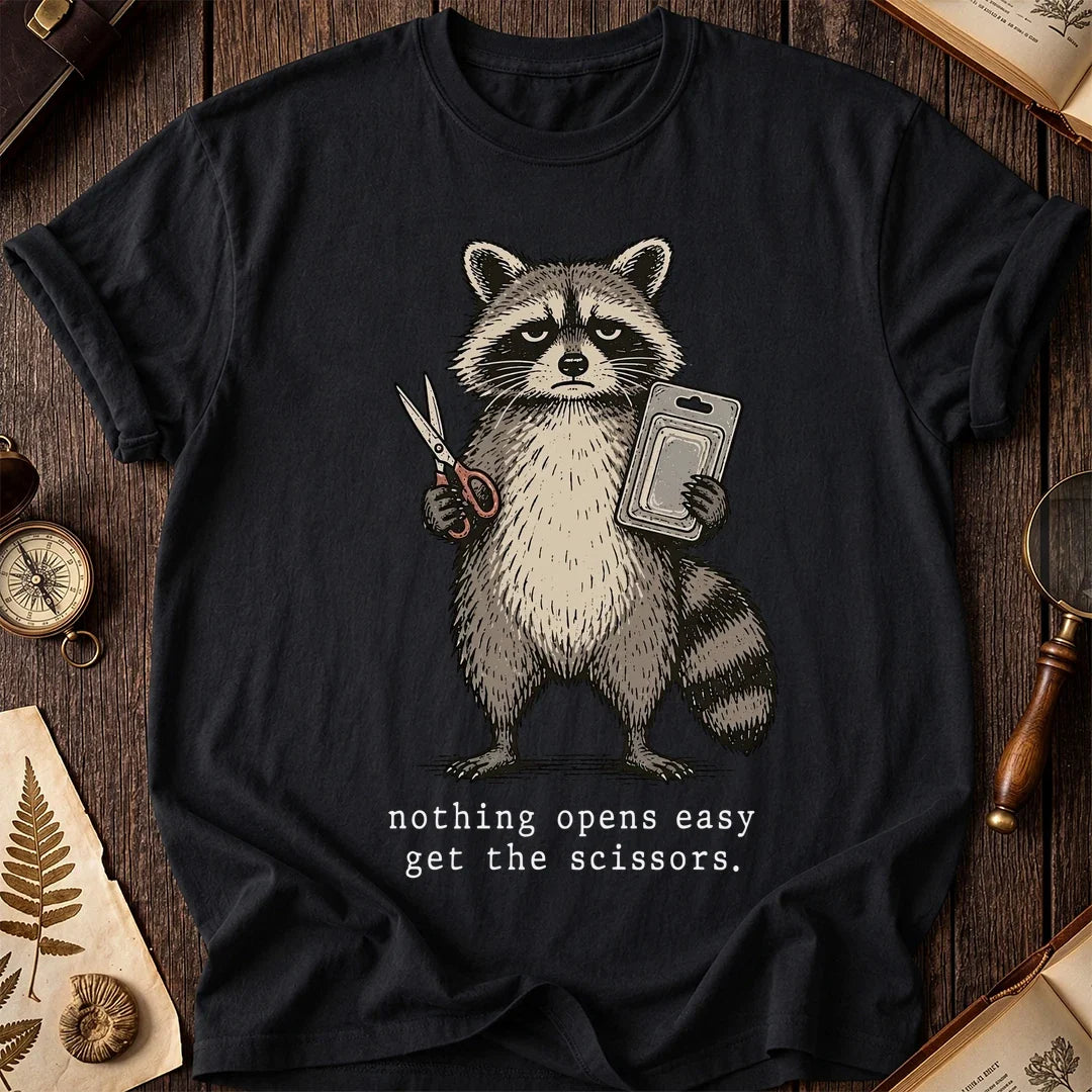 Scissors Raccoon T-Shirt product image 2