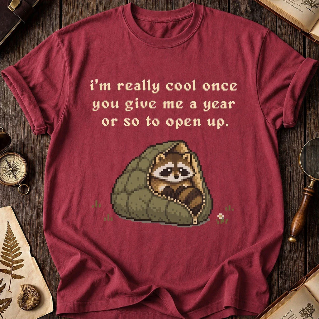 Slow Warmup Raccoon T-Shirt product image 5