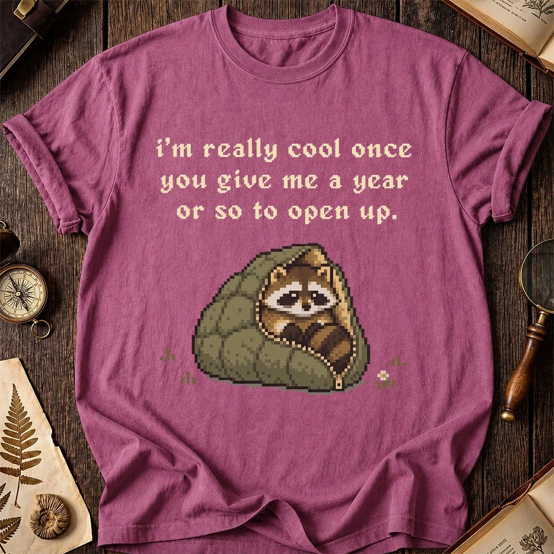 Slow Warmup Raccoon T-Shirt product image 3