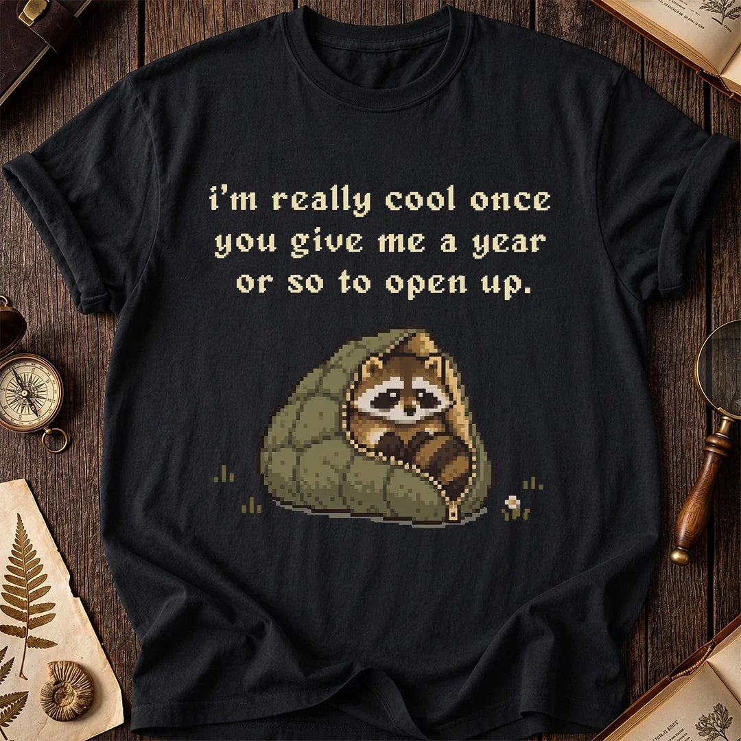 Slow Warmup Raccoon T-Shirt product image 2