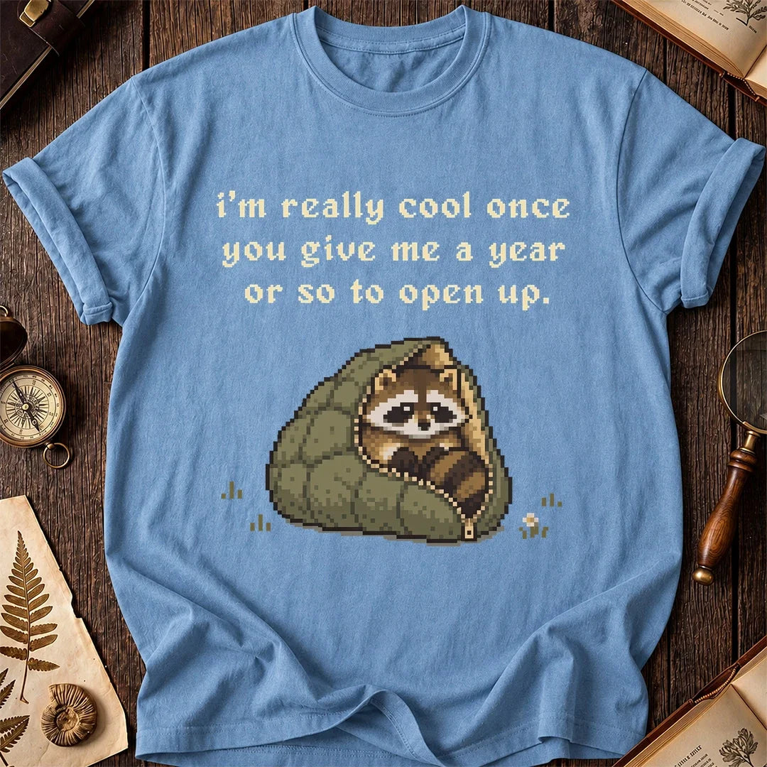 Slow Warmup Raccoon T-Shirt product image 4