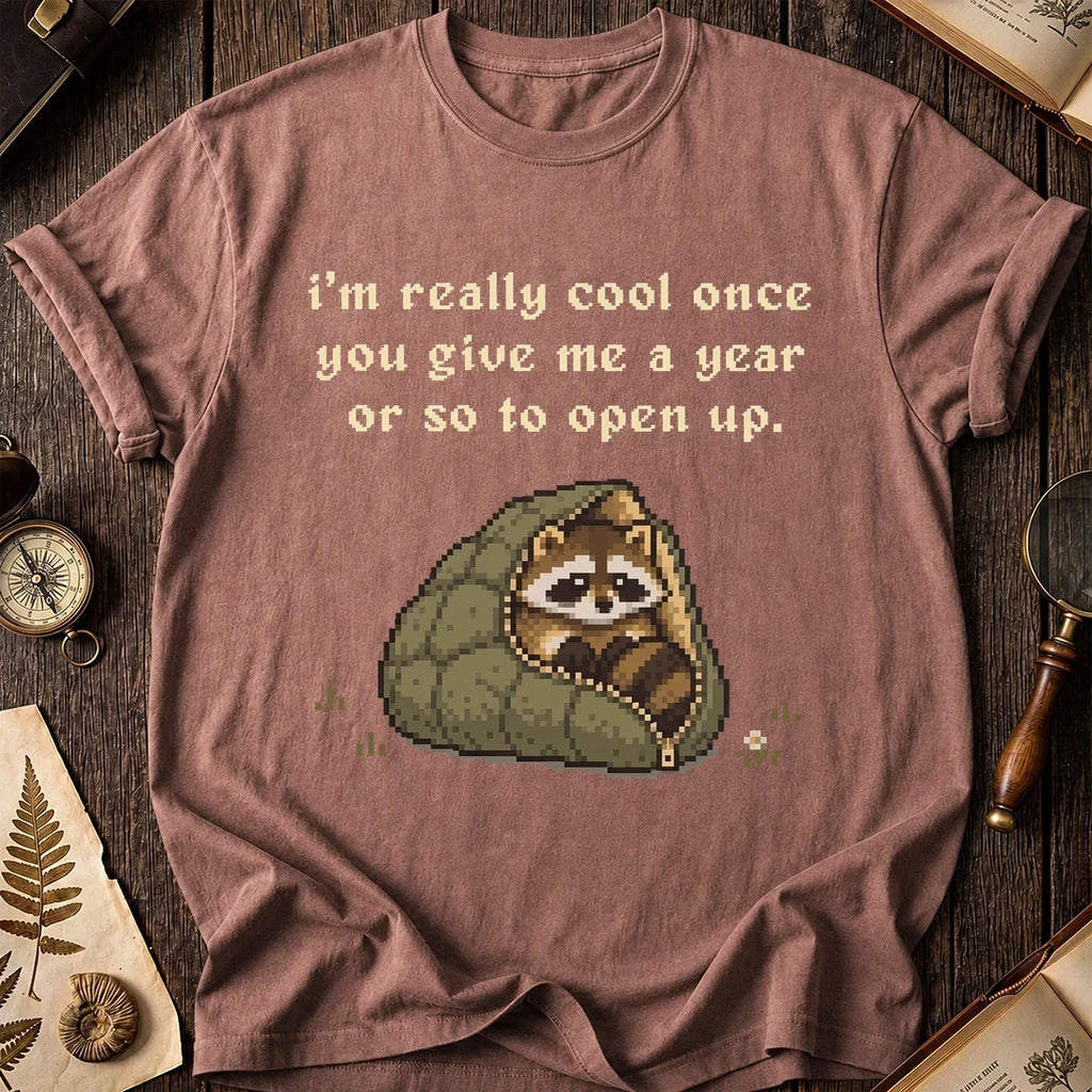Slow Warmup Raccoon T-Shirt product image 8