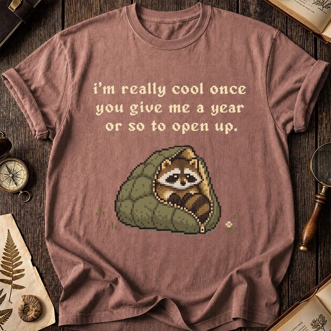 Slow Warmup Raccoon T-Shirt product image 8